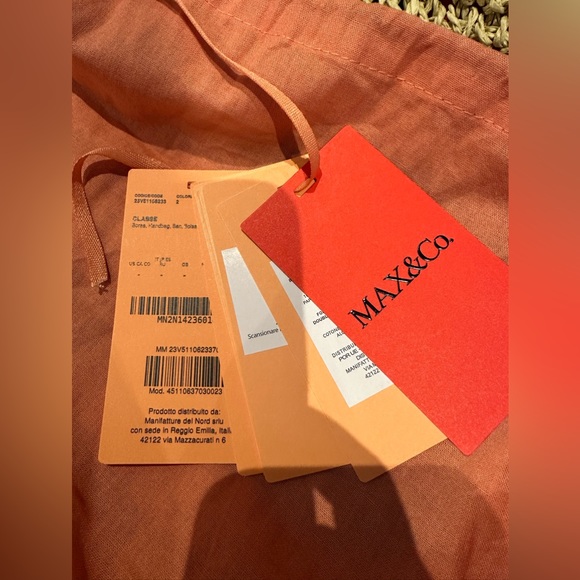 Max & Co BNWT raffia bucket  bag - Picture 10 of 11